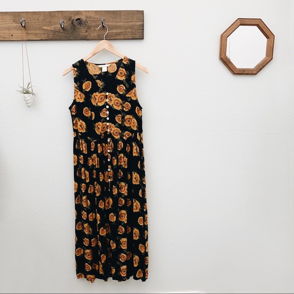 partners Dresses & Skirts - Partners Sunflower Maxi Dress